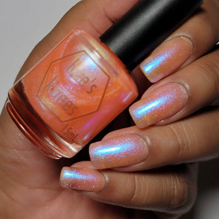 Image provided for Bee's Knees by a paid swatcher featuring the nail polish " The Phoenix Queen "