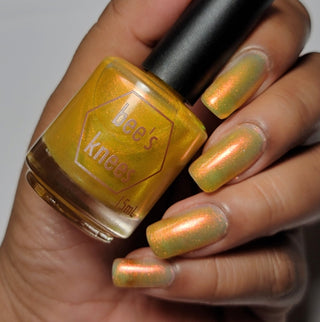 Image provided for Bee's Knees by a paid swatcher featuring the nail polish " Sunbird "