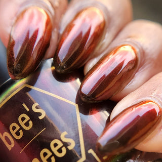 Image provided for Bee's Knees by a paid swatcher featuring the nail polish " Skillz "