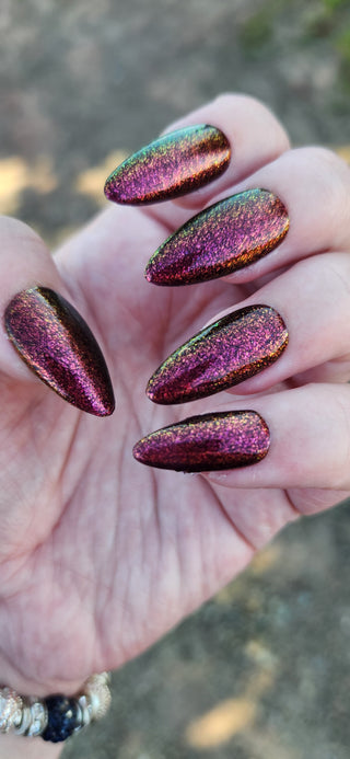 Image provided for Bee's Knees by a paid swatcher featuring the nail polish " Immutable "