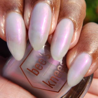 Image provided for Bee's Knees by a paid swatcher featuring the nail polish " Hope is a Difficult Thing to Kill "
