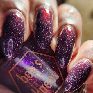 Image provided for Bee's Knees by a paid swatcher featuring the nail polish " Grateful "