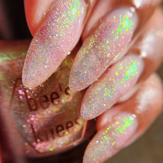 Image provided for Bee's Knees by a paid swatcher featuring the nail polish " Kindred Spirit "