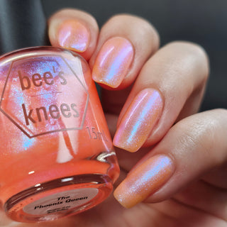 Image provided for Bee's Knees by a paid swatcher featuring the nail polish " The Phoenix Queen "
