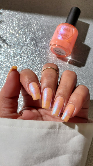 Image provided for Bee's Knees by a paid swatcher featuring the nail polish " The Phoenix Queen "