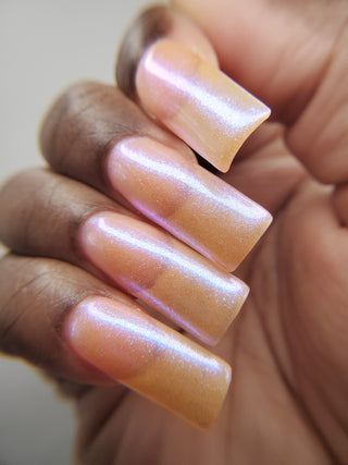 Image provided for Bee's Knees by a paid swatcher featuring the nail polish " The Phoenix Queen "