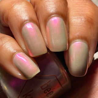 Image provided for Bee's Knees by a paid swatcher featuring the nail polish " Ghost Walker "