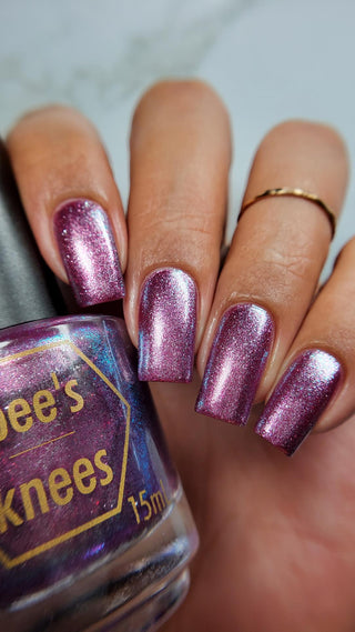 Image provided for Bee's Knees by a paid swatcher featuring the nail polish " His Gentle Ruler "