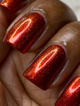 Image provided for Bee's Knees by a paid swatcher featuring the nail polish " Lies Are Comforting "