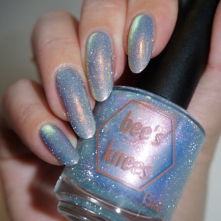 Image provided for Bee's Knees by a paid swatcher featuring the nail polish " The Archer's Curse "