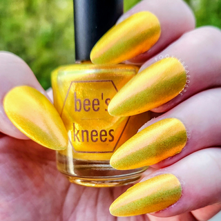 Image provided for Bee's Knees by a paid swatcher featuring the nail polish " Sunbird "