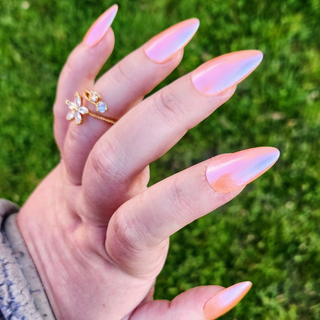 Image provided for Bee's Knees by a paid swatcher featuring the nail polish " The Phoenix Queen "