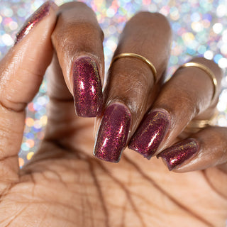 Image provided for Bee's Knees by a paid swatcher featuring the nail polish " Immutable "