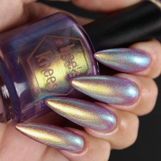 Image provided for Bee's Knees by a paid swatcher featuring the nail polish " I Forgot to Breathe "