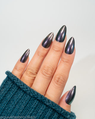 Image provided for Bee's Knees by a paid swatcher featuring the nail polish " Discord "