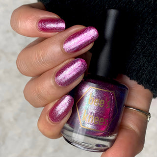 Image provided for Bee's Knees by a paid swatcher featuring the nail polish " His Gentle Ruler "