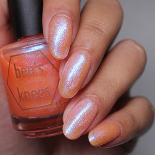 Image provided for Bee's Knees by a paid swatcher featuring the nail polish " The Phoenix Queen "
