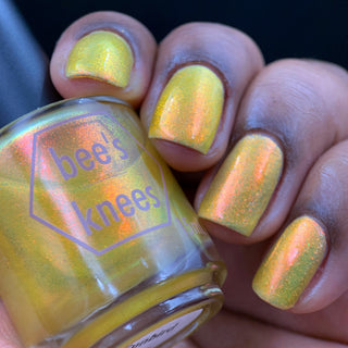 Image provided for Bee's Knees by a paid swatcher featuring the nail polish " Sunbird "