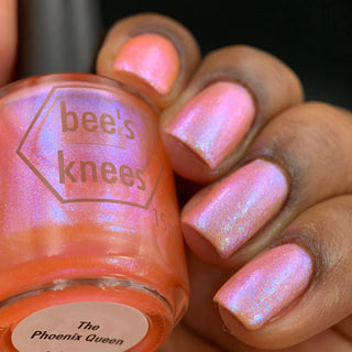 Image provided for Bee's Knees by a paid swatcher featuring the nail polish " The Phoenix Queen "