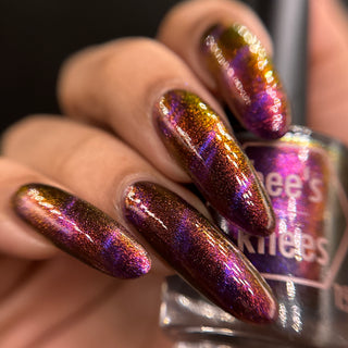 Image provided for Bee's Knees by a paid swatcher featuring the nail polish " Arcana "