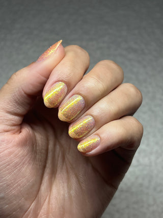 Image provided for Bee's Knees by a paid swatcher featuring the nail polish " Kindred Spirit "