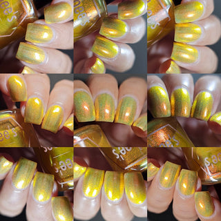 Image provided for Bee's Knees by a paid swatcher featuring the nail polish " Sunbird "