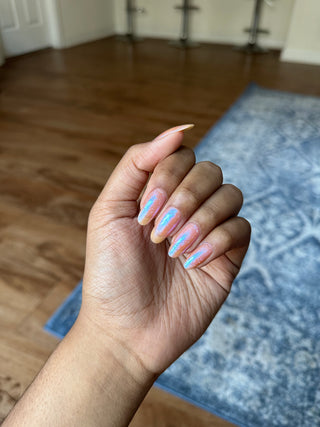 Image provided for Bee's Knees by a paid swatcher featuring the nail polish " The Phoenix Queen "