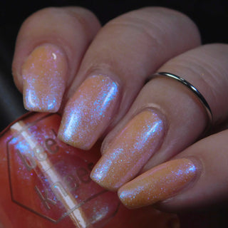 Image provided for Bee's Knees by a paid swatcher featuring the nail polish " The Phoenix Queen "