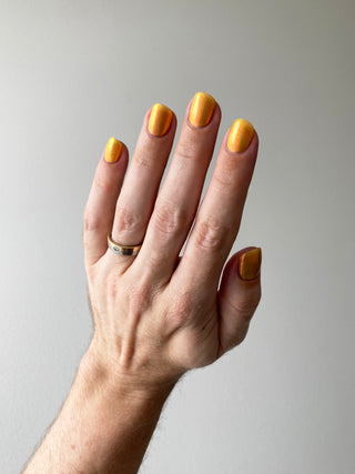 Image provided for Bee's Knees by a paid swatcher featuring the nail polish " Sunbird "