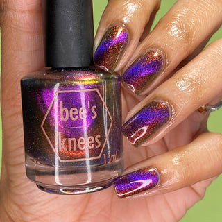 Image provided for Bee's Knees by a paid swatcher featuring the nail polish " Arcana "