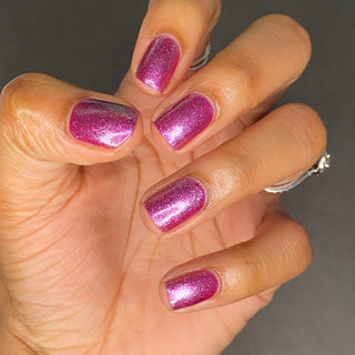 Image provided for Bee's Knees by a paid swatcher featuring the nail polish " His Gentle Ruler "