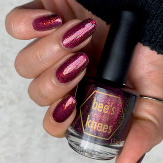 Image provided for Bee's Knees by a paid swatcher featuring the nail polish " Immutable "