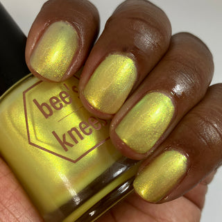 Image provided for Bee's Knees by a paid swatcher featuring the nail polish " Lightweaver "