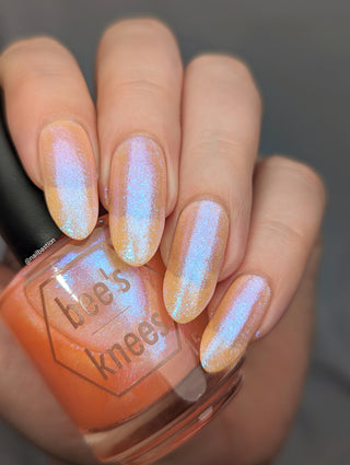 Image provided for Bee's Knees by a paid swatcher featuring the nail polish " The Phoenix Queen "