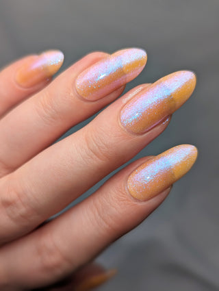 Image provided for Bee's Knees by a paid swatcher featuring the nail polish " The Phoenix Queen "