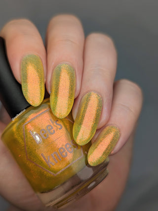 Image provided for Bee's Knees by a paid swatcher featuring the nail polish " Sunbird "