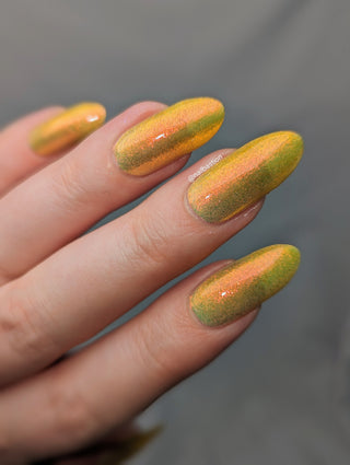 Image provided for Bee's Knees by a paid swatcher featuring the nail polish " Sunbird "
