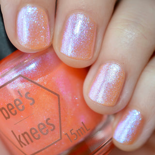 Image provided for Bee's Knees by a paid swatcher featuring the nail polish " The Phoenix Queen "