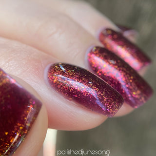 Image provided for Bee's Knees by a paid swatcher featuring the nail polish " Immutable "