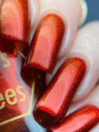 Image provided for Bee's Knees by a paid swatcher featuring the nail polish " Lies Are Comforting "