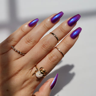 Image provided for Bee's Knees by a paid swatcher featuring the nail polish " Give It Back Tenfold "