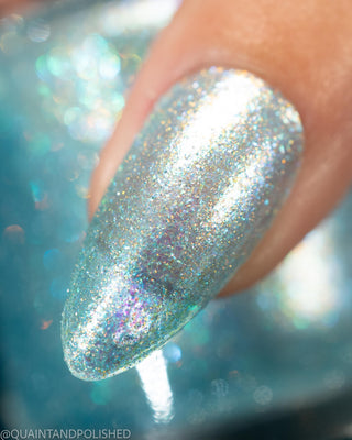 Image provided for Bee's Knees by a paid swatcher featuring the nail polish " Same Lie Lilac "