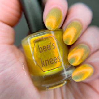 Image provided for Bee's Knees by a paid swatcher featuring the nail polish " Sunbird "