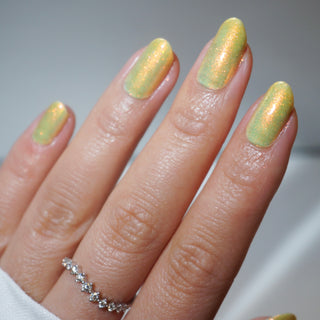 Image provided for Bee's Knees by a paid swatcher featuring the nail polish " Sunbird "