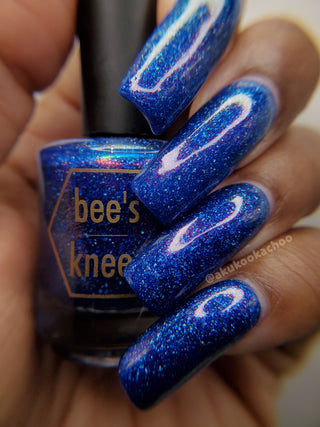 Image provided for Bee's Knees by a paid swatcher featuring the nail polish " Cold Heartedness "