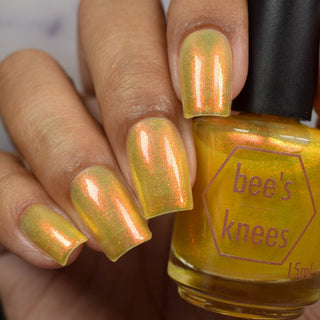 Image provided for Bee's Knees by a paid swatcher featuring the nail polish " Sunbird "