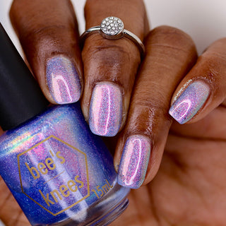 Image provided for Bee's Knees by a paid swatcher featuring the nail polish " Degeneration "