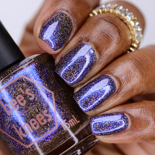 Image provided for Bee's Knees by a paid swatcher featuring the nail polish " Wyrd "