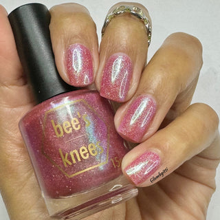 Image provided for Bee's Knees by a paid swatcher featuring the nail polish " The Scythe "