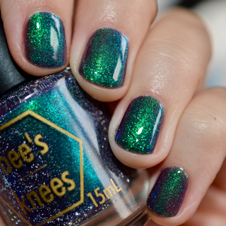 Image provided for Bee's Knees by a paid swatcher featuring the nail polish " Clarity "